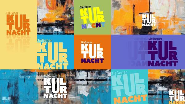 Gießener Kulturnacht - Plakat "Artwork"