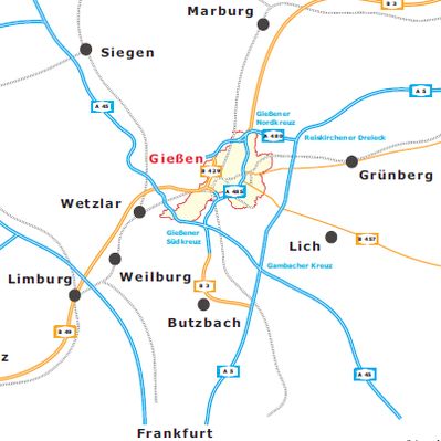 Dokument-Einbindung: Anreise gro&szlig;r&auml;umig