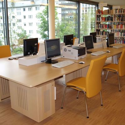 Internetarbeitsplätze in der Stadtbibliothek