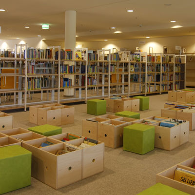 Kinderbuchbereich in der Stadtbibliothek