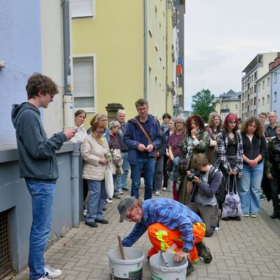 Verlegung Stolperstein Ludwigstra�e 14