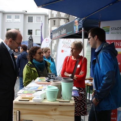 Klimaschutzstand der Stadt Gie&szlig;en beim Tag der Regionen 2019