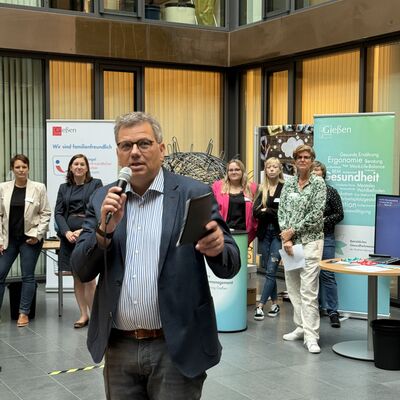 Gesundheitstag Stadtverwaltung Gie�en Begr��ung OB Becher