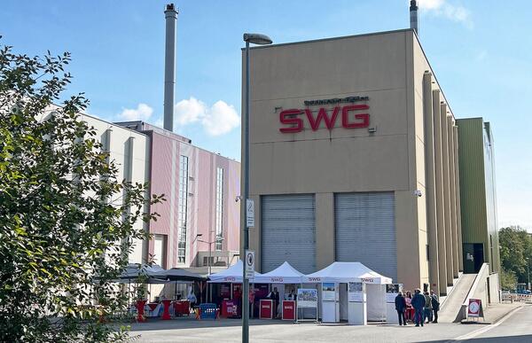 Tag der offenen T�r im September 2024 in der Thermischen Reststoffbehandlungs- und Energieverwertungsanlage TREA I der SWG