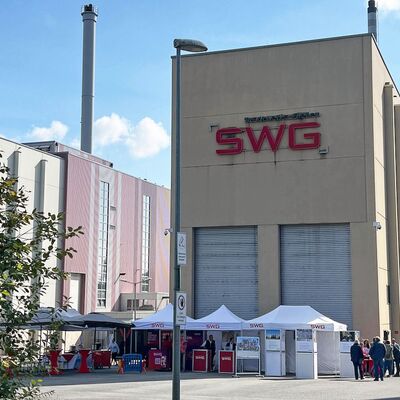 Tag der offenen T&uuml;r im September 2024 in der Thermischen Reststoffbehandlungs- und Energieverwertungsanlage TREA I der SWG