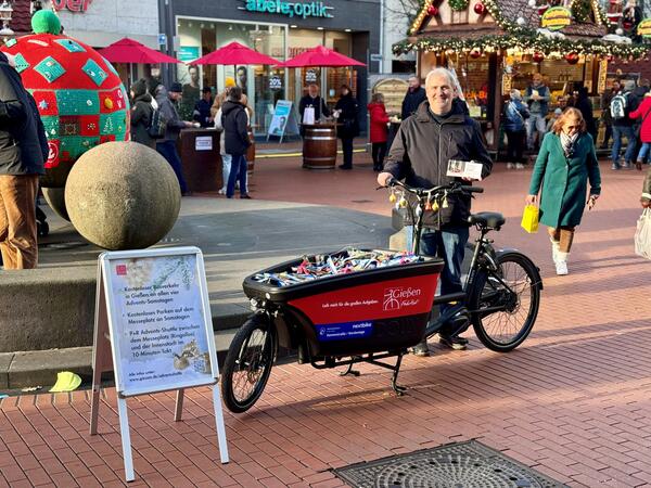 Lastenrad-Aktion in der Innenstadt