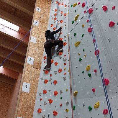Pflegekindertag des Jugendamtes in der Kletterhalle
