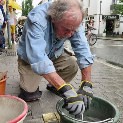 Stolpersteinverlegung Bahnhofstra�e 50