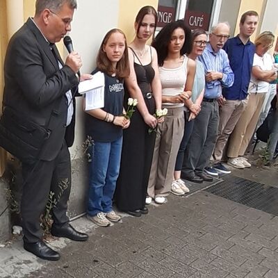 Stolpersteinverlegung Bahnhofstra�e 50