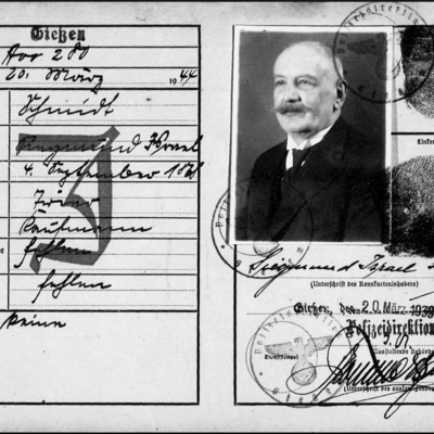 Ausweis Siegmund Schmidt