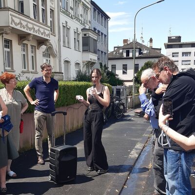 Stolpersteinverlegung Wilhelmstra�e 12