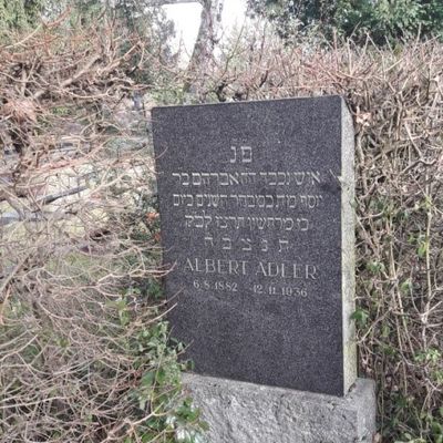 Nordanlage 49 - Grabstätte Albert Adler
