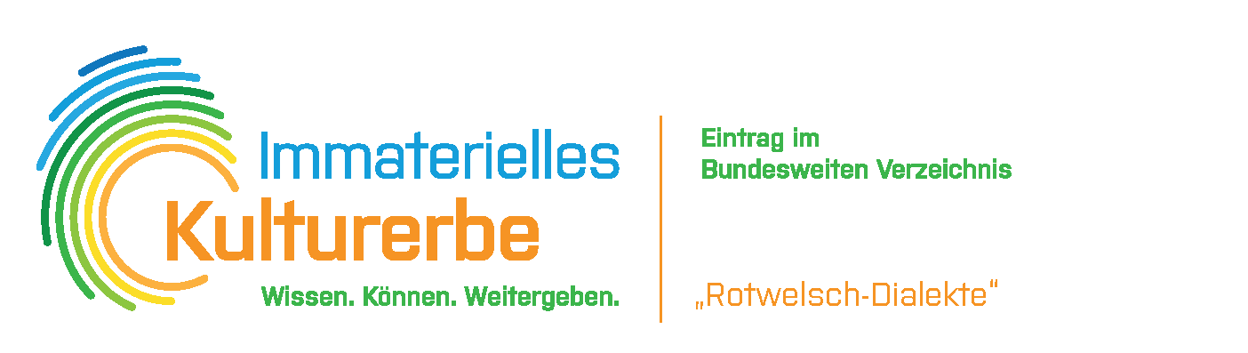 Logo Immaterielles Kulturerbe - Kombilogo "Rotwelsch-Dialekte"
