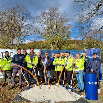 Spatenstich Glasfaserausbau Petersweiher