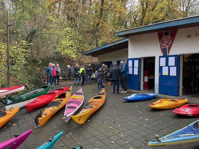 Kanus beim Wiesecker Kanuverein e.V