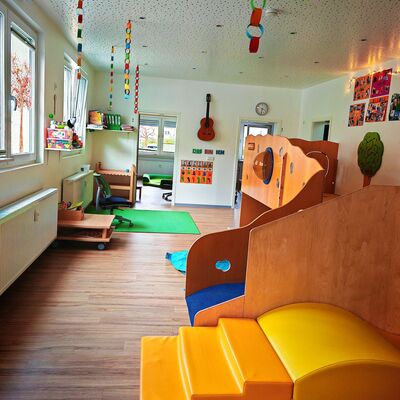 Froschgruppe Krippe Bild 2