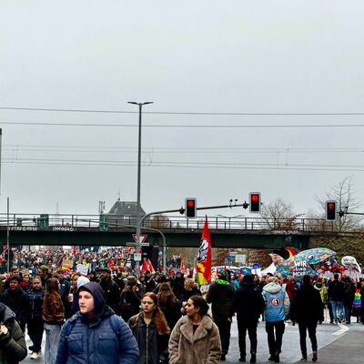 Eindrcke von der Kreuzung unterhalb der Sachsenhuser Brcke