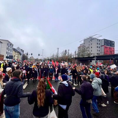 Eindrcke von der Kreuzung unterhalb der Sachsenhuser Brcke