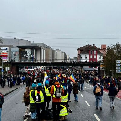 Eindrcke von der Kreuzung unterhalb der Sachsenhuser Brcke