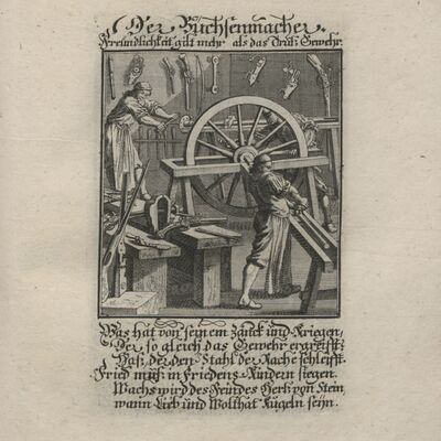 Ausstellungsexponat "B&uuml;chsenmacher" 