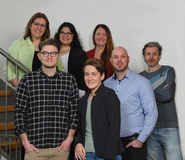 v.l.n.r.: Antje Bienert, Daniel Bongartz, Esin Dayan-Calisir, Simone Busacker, Nathalie Gessner (alle TIG) sowie Henning Hinck und Oliver Zeh (beide ZAUG).