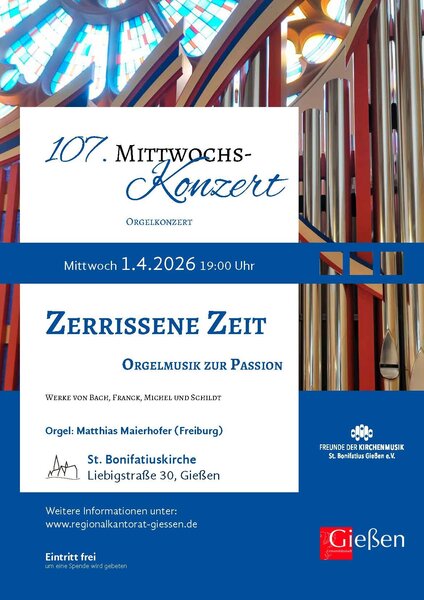Plakat 107. Mittwochskonzert 