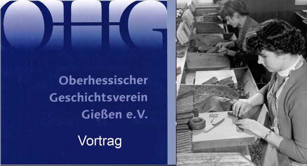 Plakat "Die Bedeutung der Tabakverarbeitung in Gie�en und Umgebung"