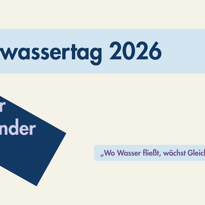 Plakat f&uuml;r Weltwassertag 2026