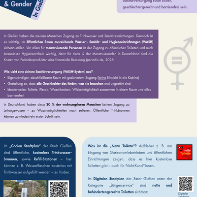 Plakat Weltwassertag 2026 - In Gie&szlig;en