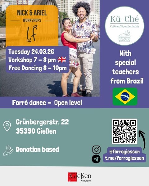 Flyer Forr� Tanzabend von der K�Ch� am 24. M�rz