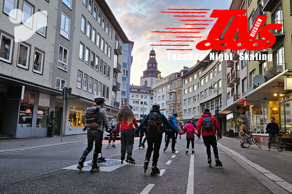 TNS - Skater beim Tuesday Night Skating in Gie�en