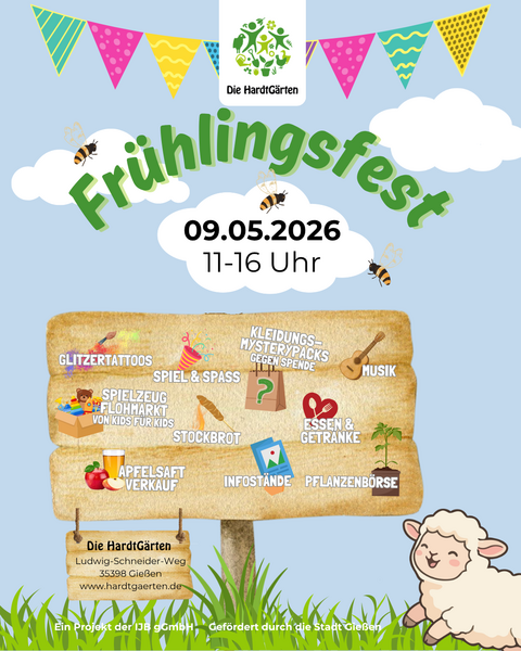 Fr�hlingsfest auf den Hardtg�rten am 09.05.2026 - Plakat