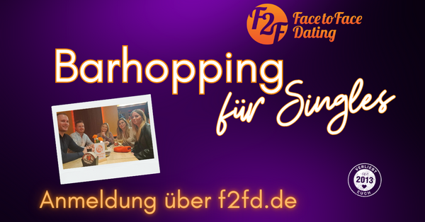 Plakat "Barhopping f�r Singles"