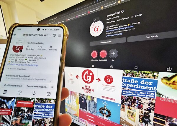 Foto der Instagram Aufitritte giessen_entdecken und wasgehtgi 
