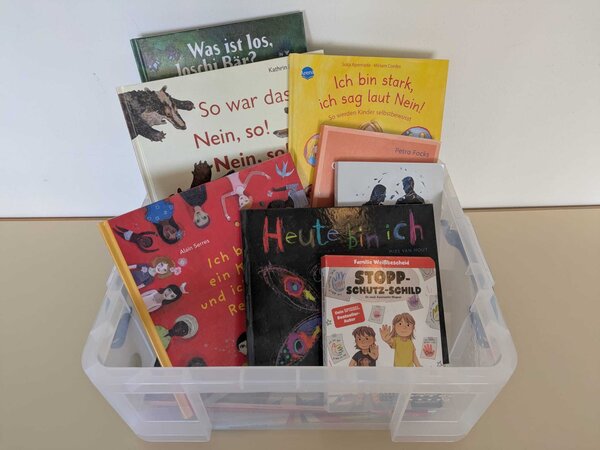 Bunte Medienbox