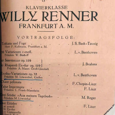 Anzeige Klaviervortrag vom 06.05.1926