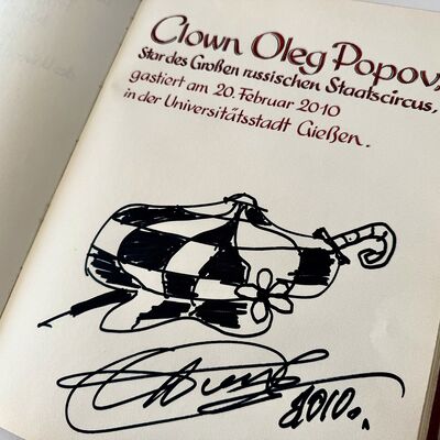 Goldenes Buch - Clown Oleg Popov