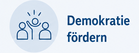 &Uuml;berschrift: Demokratie f&ouml;rdern