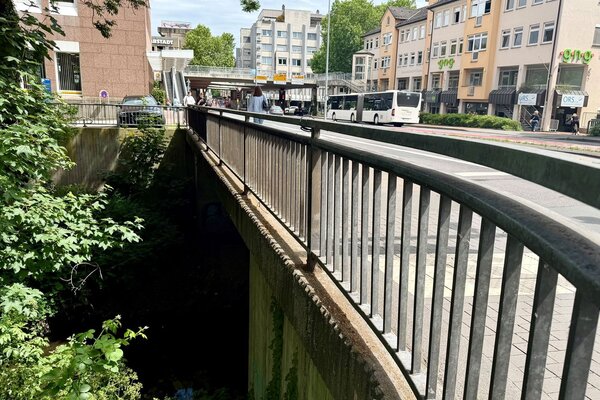 Br&uuml;cke &uuml;ber die Wieseck in der Frankfurter Stra&szlig;e
