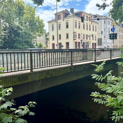 Br�cke �ber die Wieseck in der Frankfurter Stra�e