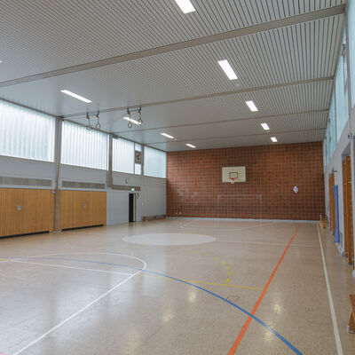 Turnhalle K&auml;the-Kollwitz-Schule Innenansicht diagonale &Uuml;bersicht_2_2020