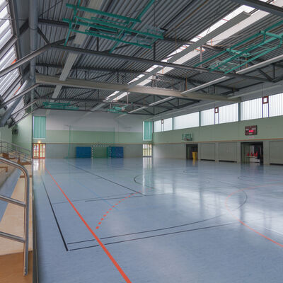 Sporthalle Br&uuml;der-Grimm-Schule Trib&uuml;ne_2020