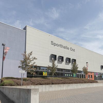 Sporthalle Gie&szlig;en Ost Au&szlig;enansicht_2026