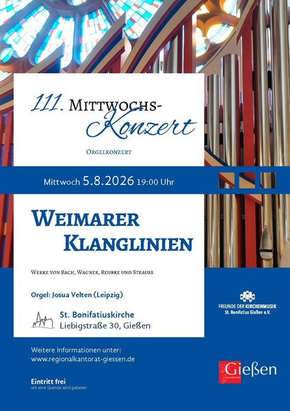 Plakat zum 111. Mittwochskonzert 