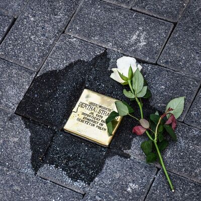 Stolpersteine f�r Bertha Strau�