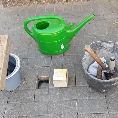 Stolpersteinverlegung Bertha Strau�