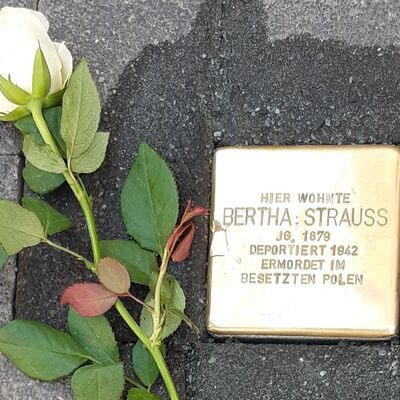 Stolpertein Bertha Strau�