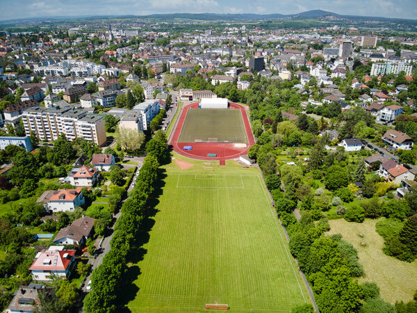 Sportplatz MTV 1846 Gie&szlig;en Luftaufnahme