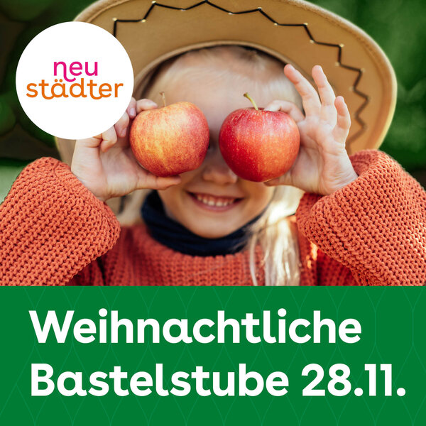 Plakat zur Veranstaltung Weihnachtliche Bastelstube im neust�dter