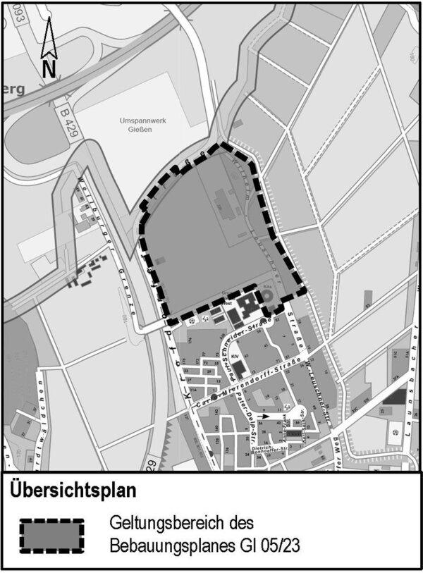 �bersichtsplan Offenlage ge�nderter B-Plan Katzenfeld